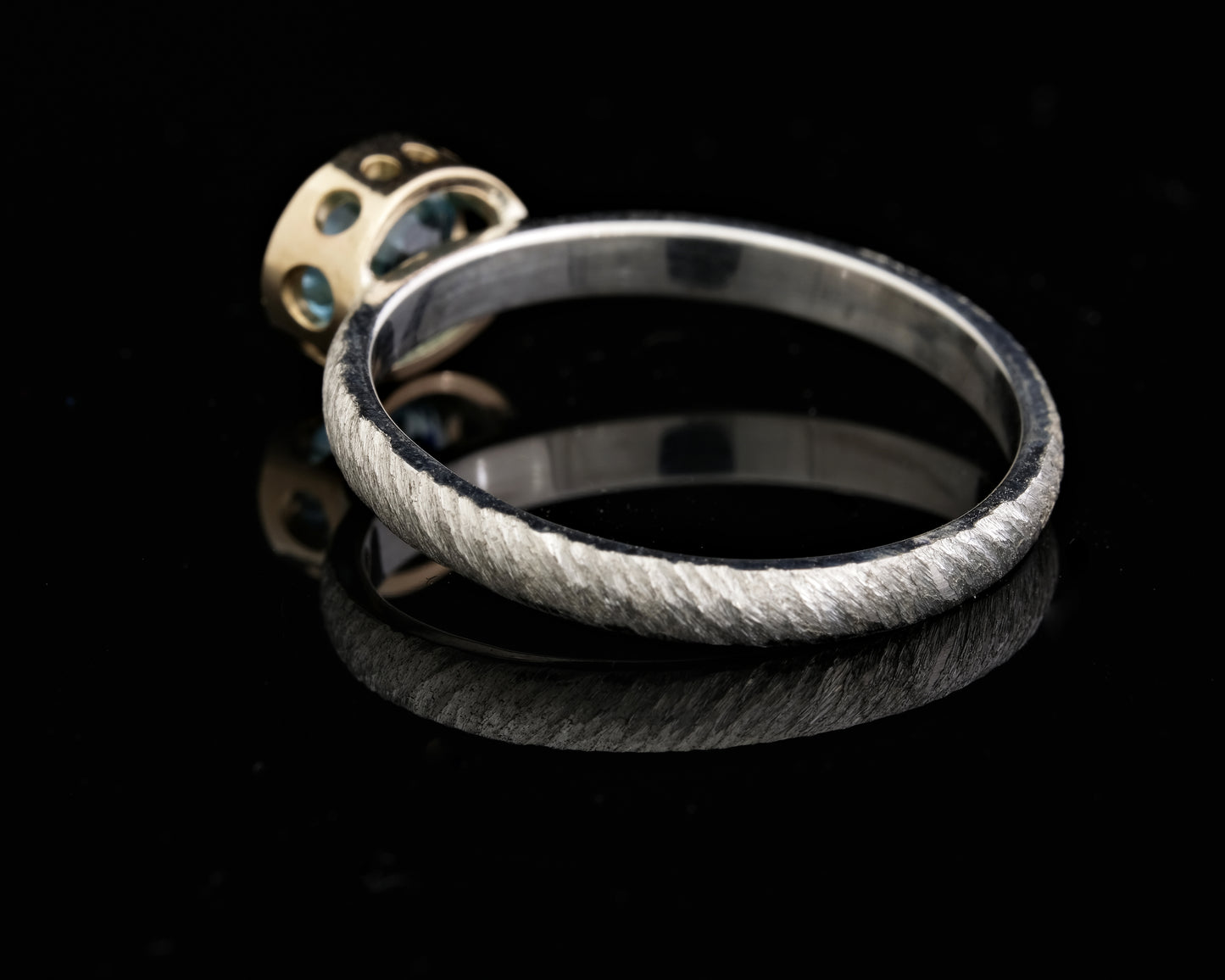 9ct, Silver and Zircon Stax Ring