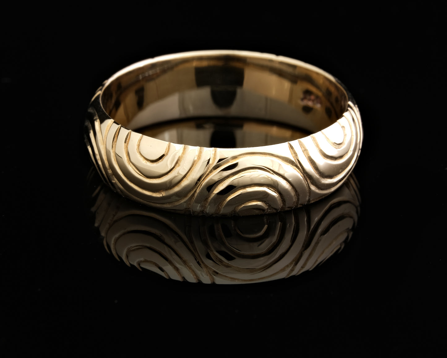 Hand Engraved Wedding Band