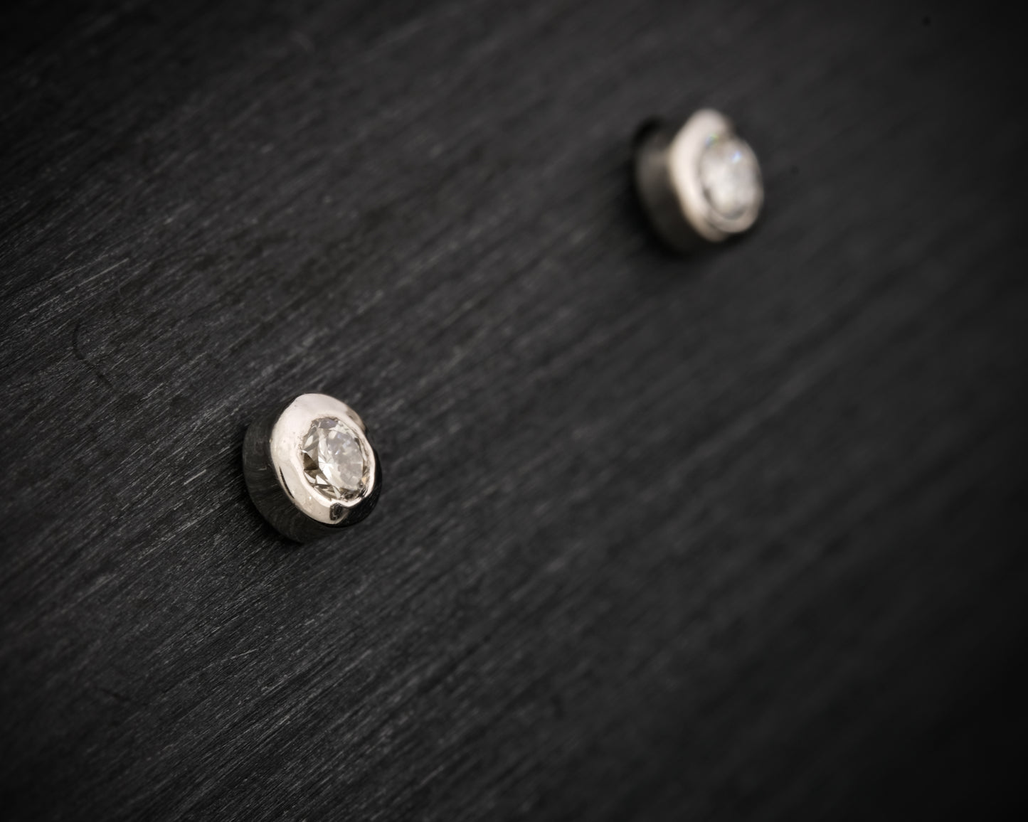 9ct White Gold Petite Lab Diamond Studs