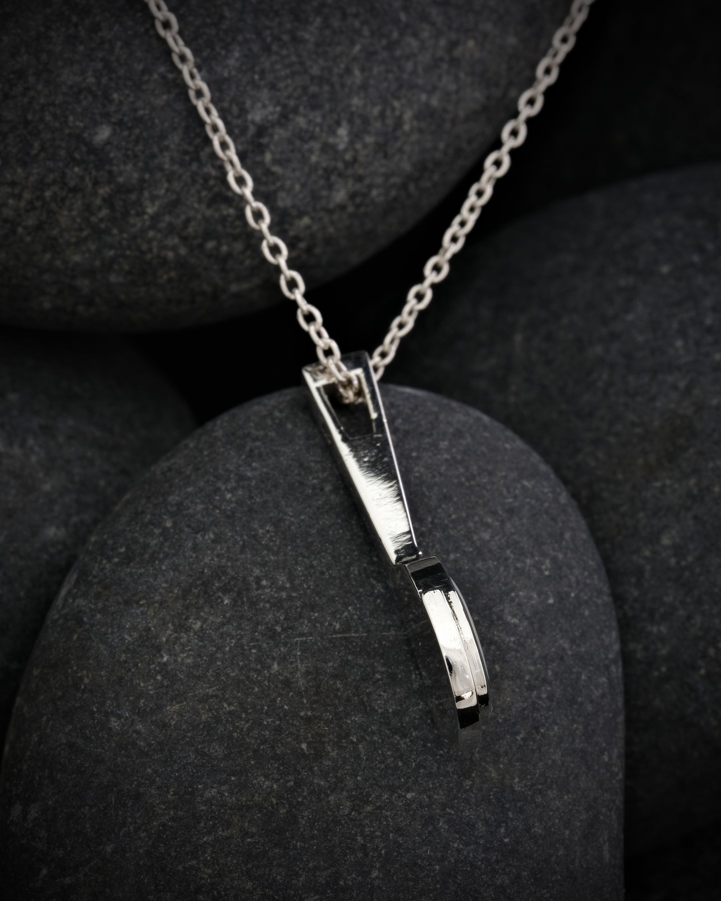 Silver & Opal Birthstone Pendant