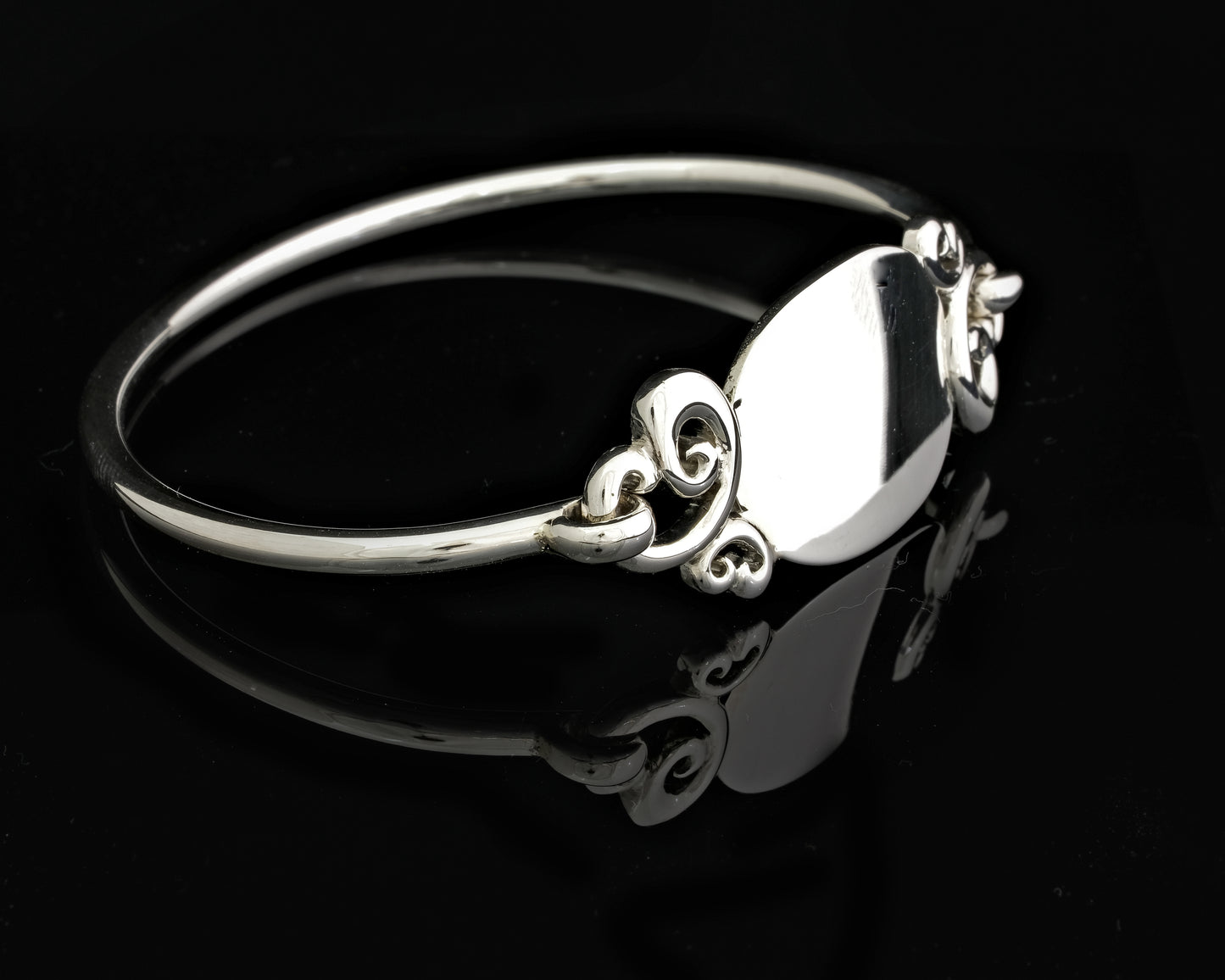 Designer Silver Medic Alert Bangle