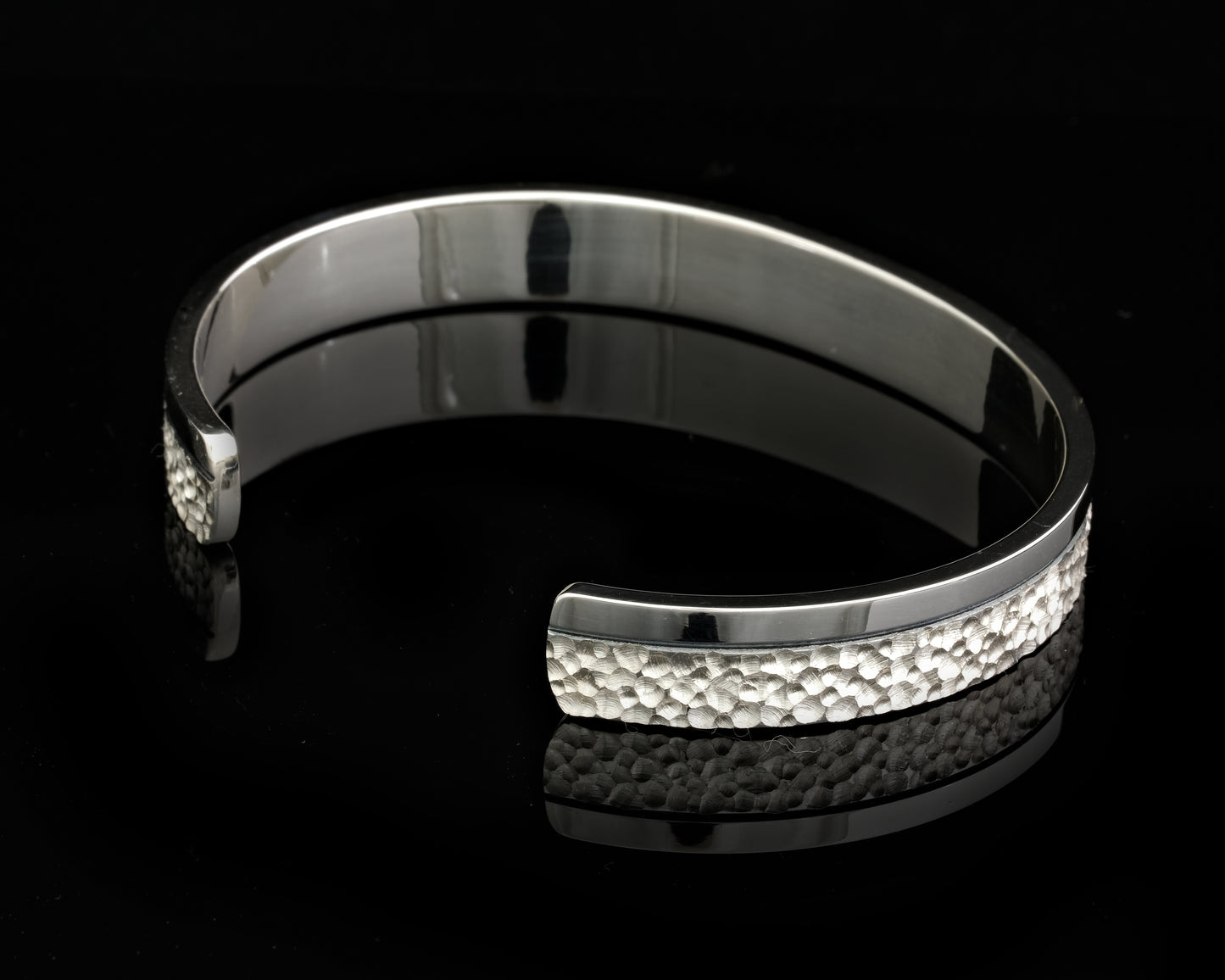 Masculine Silver Cuff Bangle