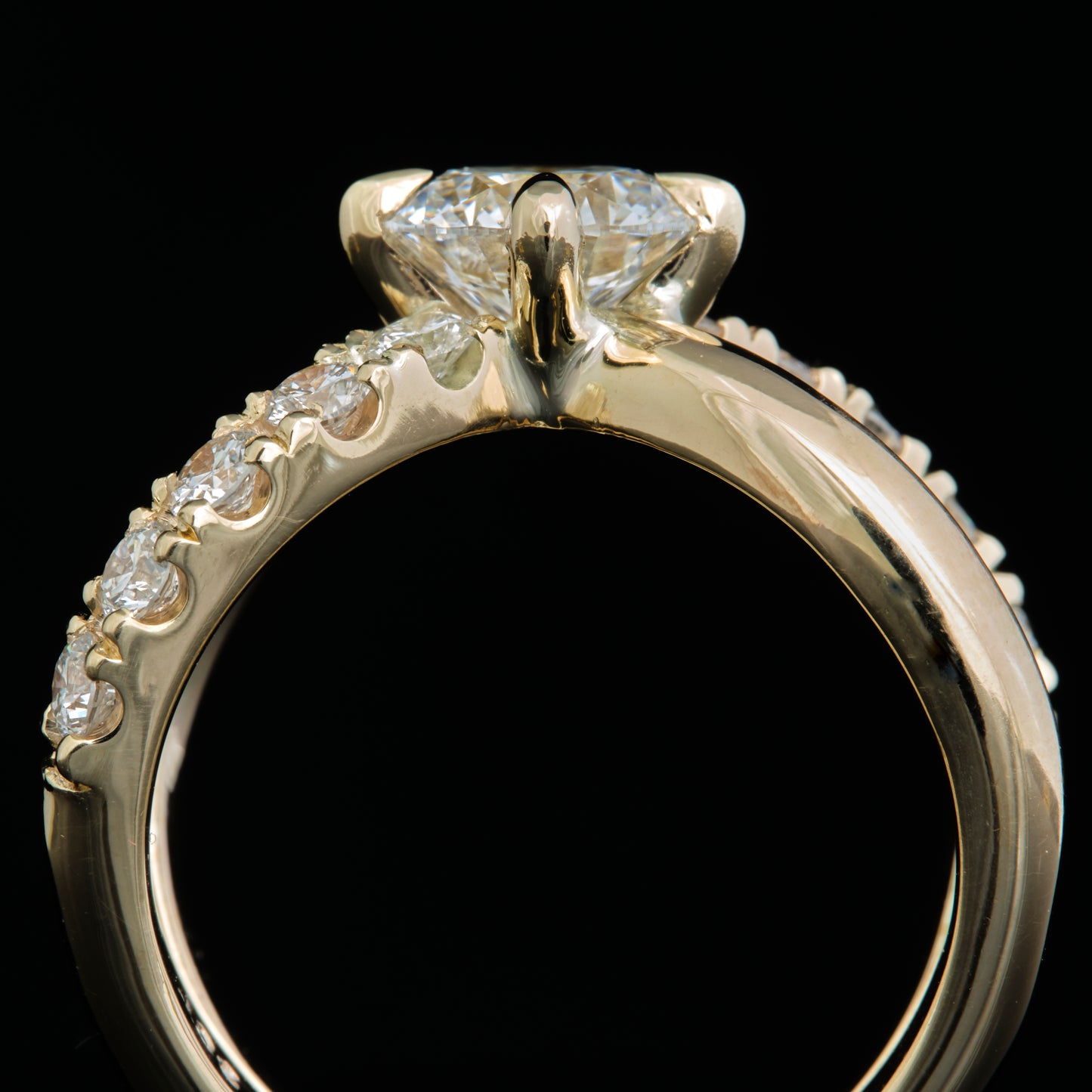 Lab Grown Diamond Cross-Over Ring