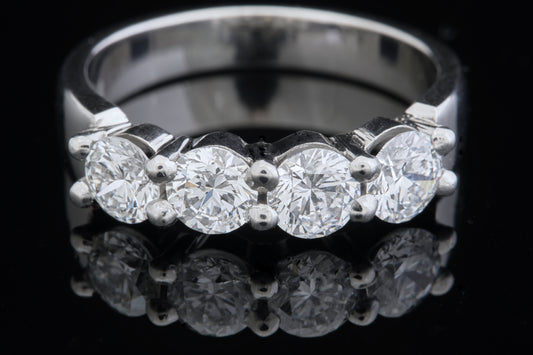 Palladium and Lab Diamond Eternity Ring
