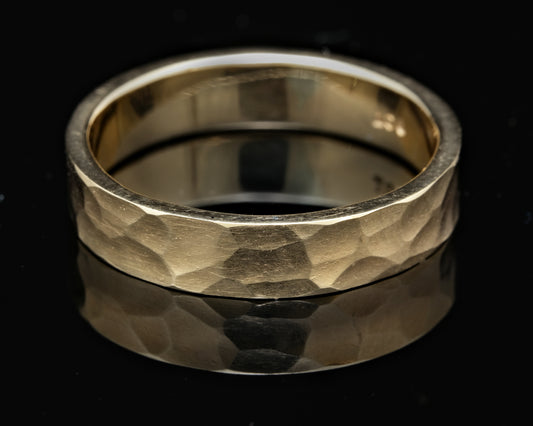 Beaten Gold Ring