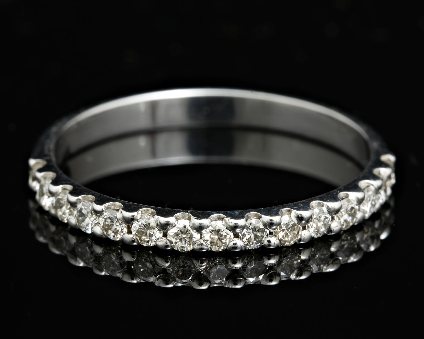 Gold and Diamond Half Eternity Ring