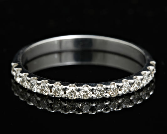 Gold and Diamond Half Eternity Ring