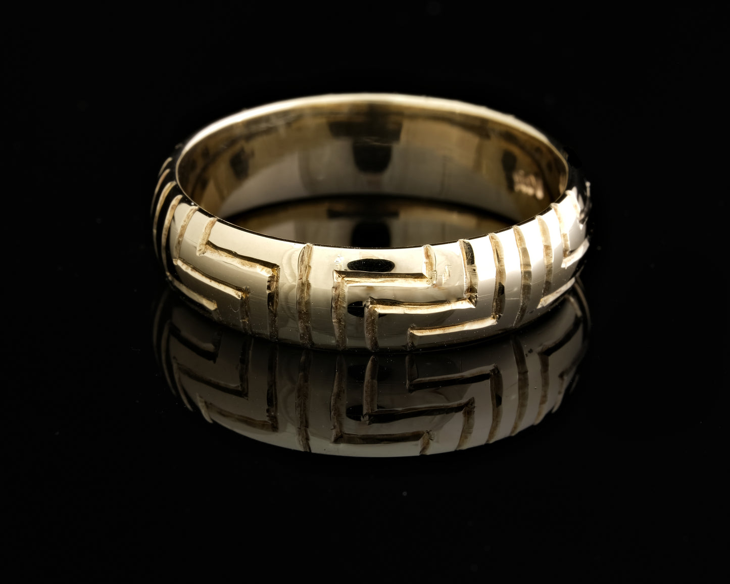 Hand Engraved Gold Band