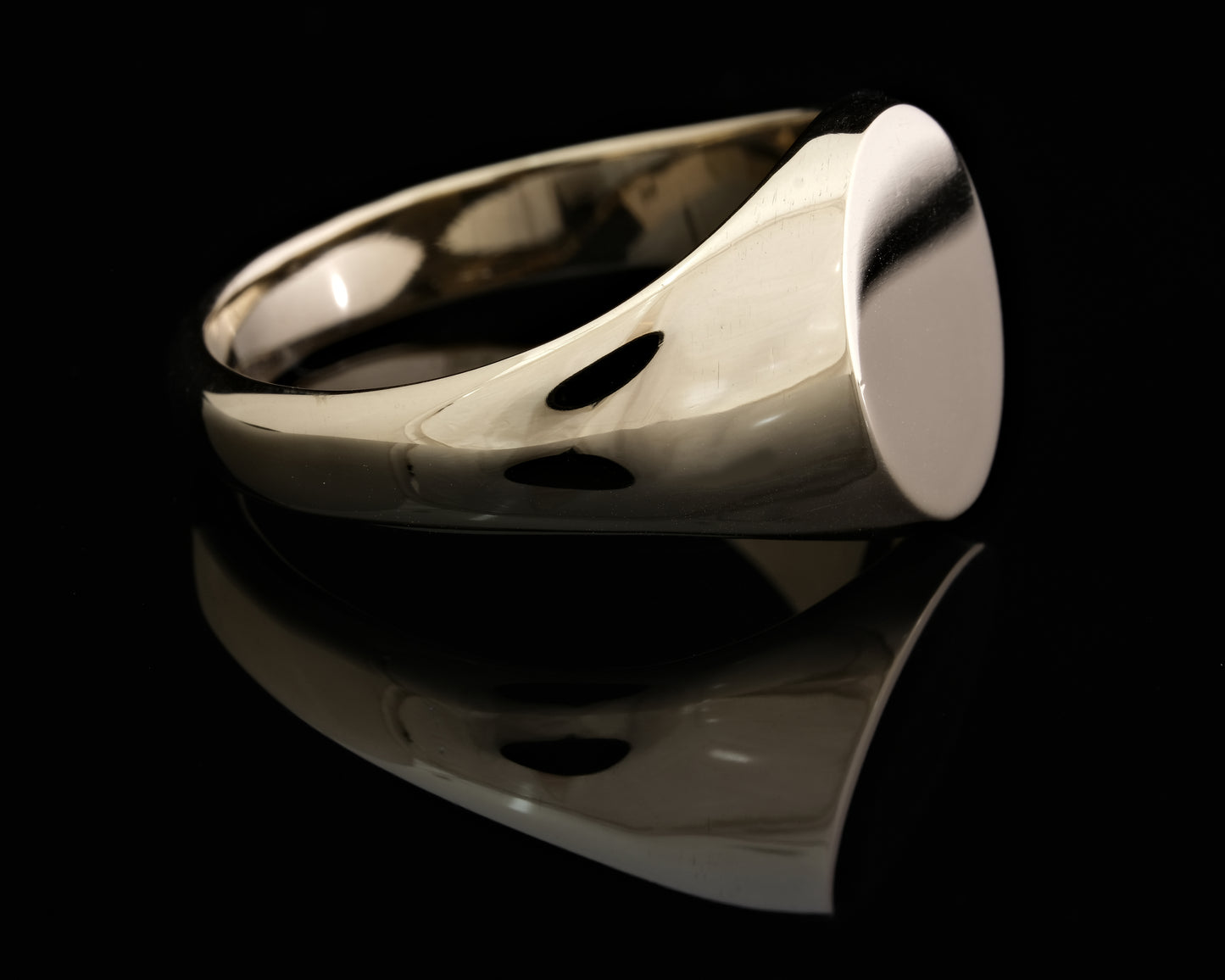 Solid Gold Oval Signet Ring