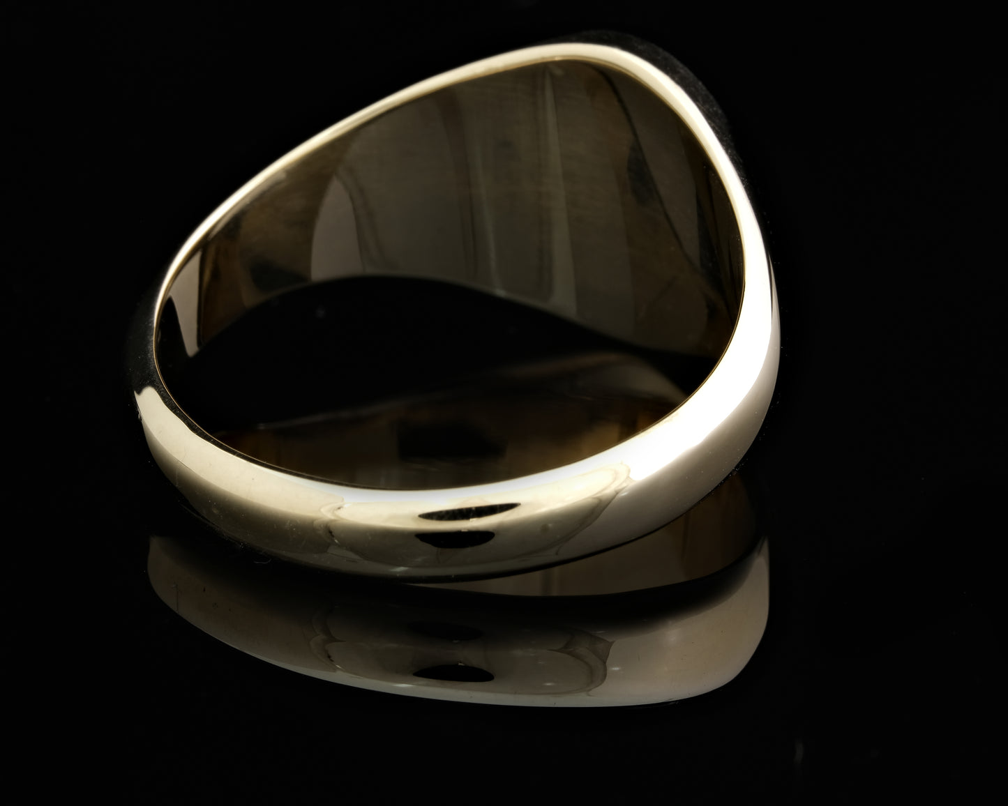 Solid Gold Oval Signet Ring