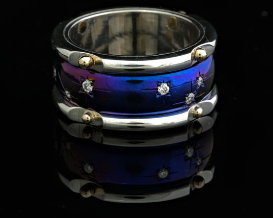 Titanium Multi Media Ring