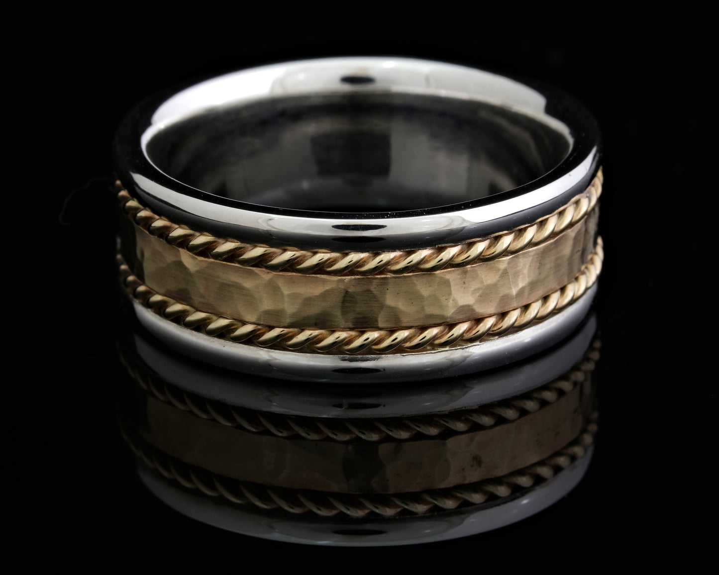 Gold and Silver Men's Ring