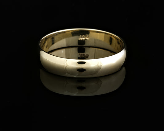 Gents Half Round Wedding Band