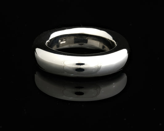 Oversized Silver Ring - Polished