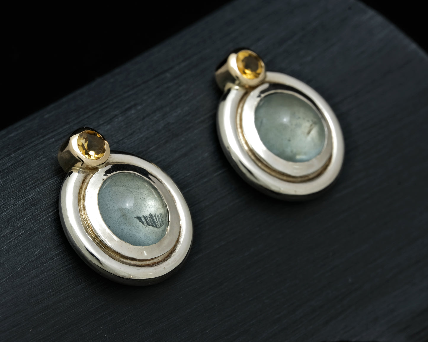Aquamarine Ear Studs