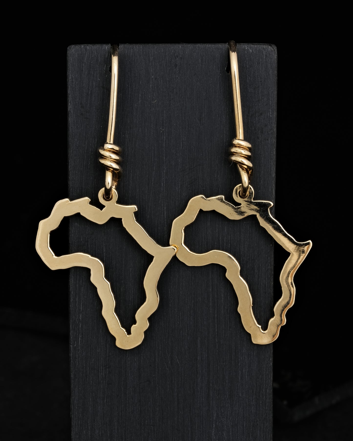 Large Gold Africa Earrings