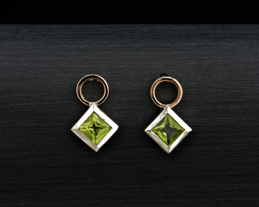 Peridot Ear Studs