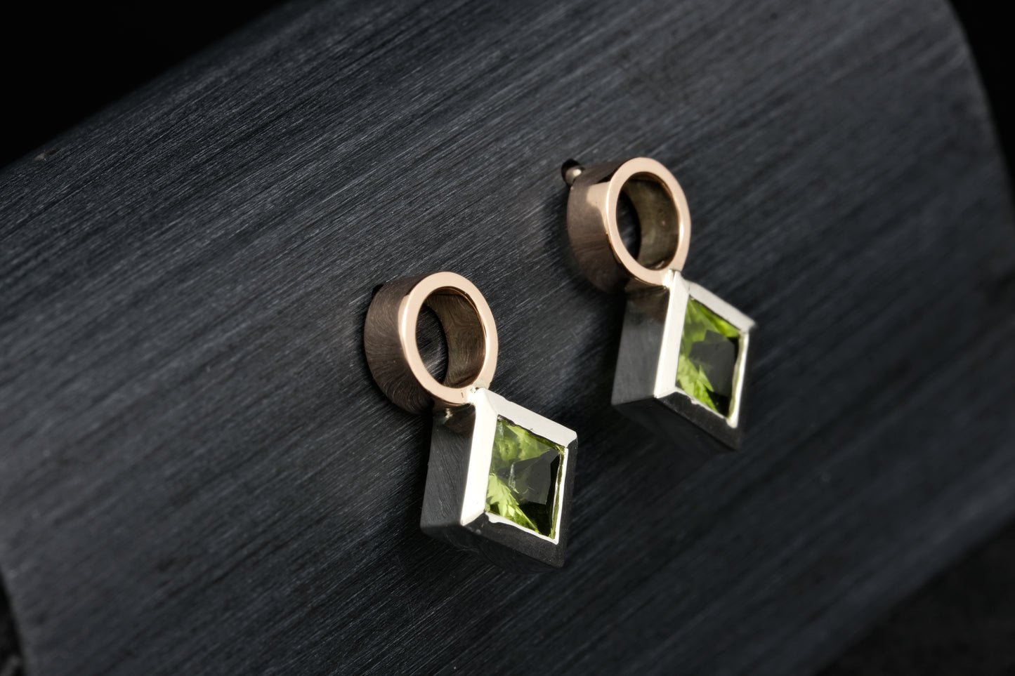 Peridot Ear Studs