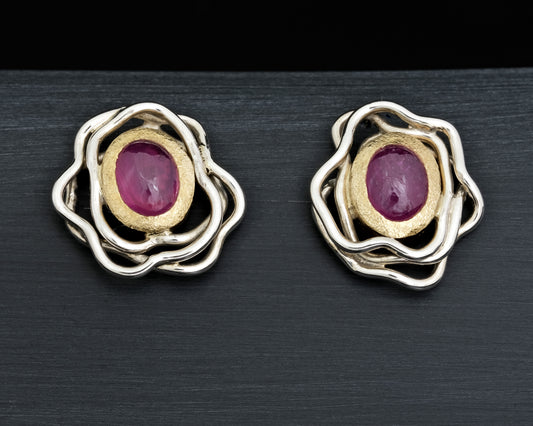 Ruby Birthstone Earrings