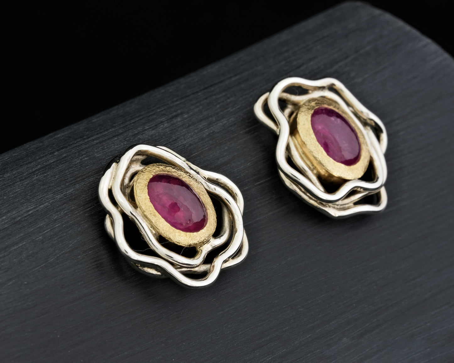 Ruby Birthstone Earrings