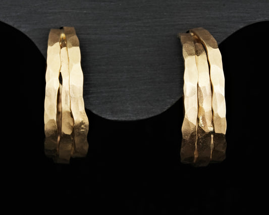 Medium "Ancient Gold" Hoops