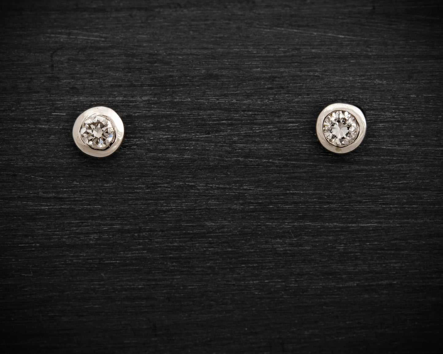 9ct White Gold Petite Lab Diamond Studs