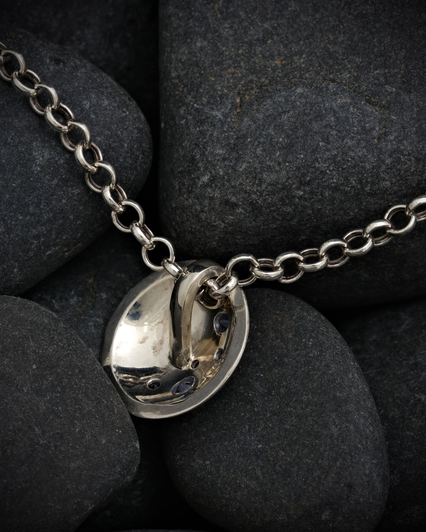 Silver and Tanzanite Birthstone Pendant