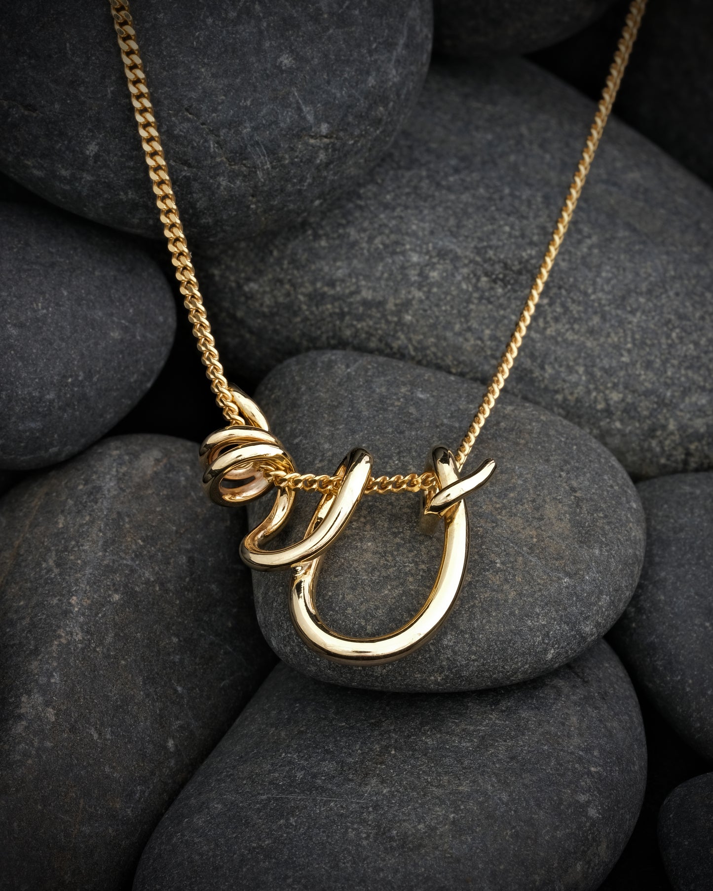 Gold Spiral Pendant