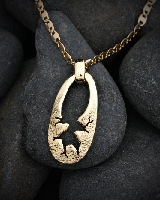 Gold Nugget Pendant