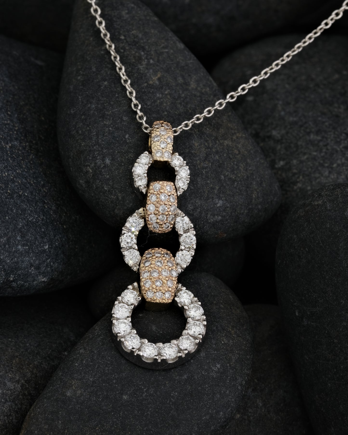 Diamond and Gold Articulated Pendant