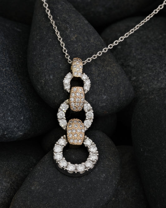 Diamond and Gold Articulated Pendant