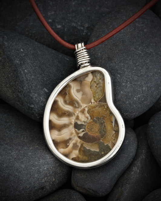Ammonite Fossil Pendant