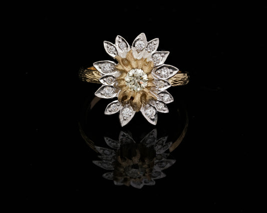 Gold and Diamond Sunshine Ring