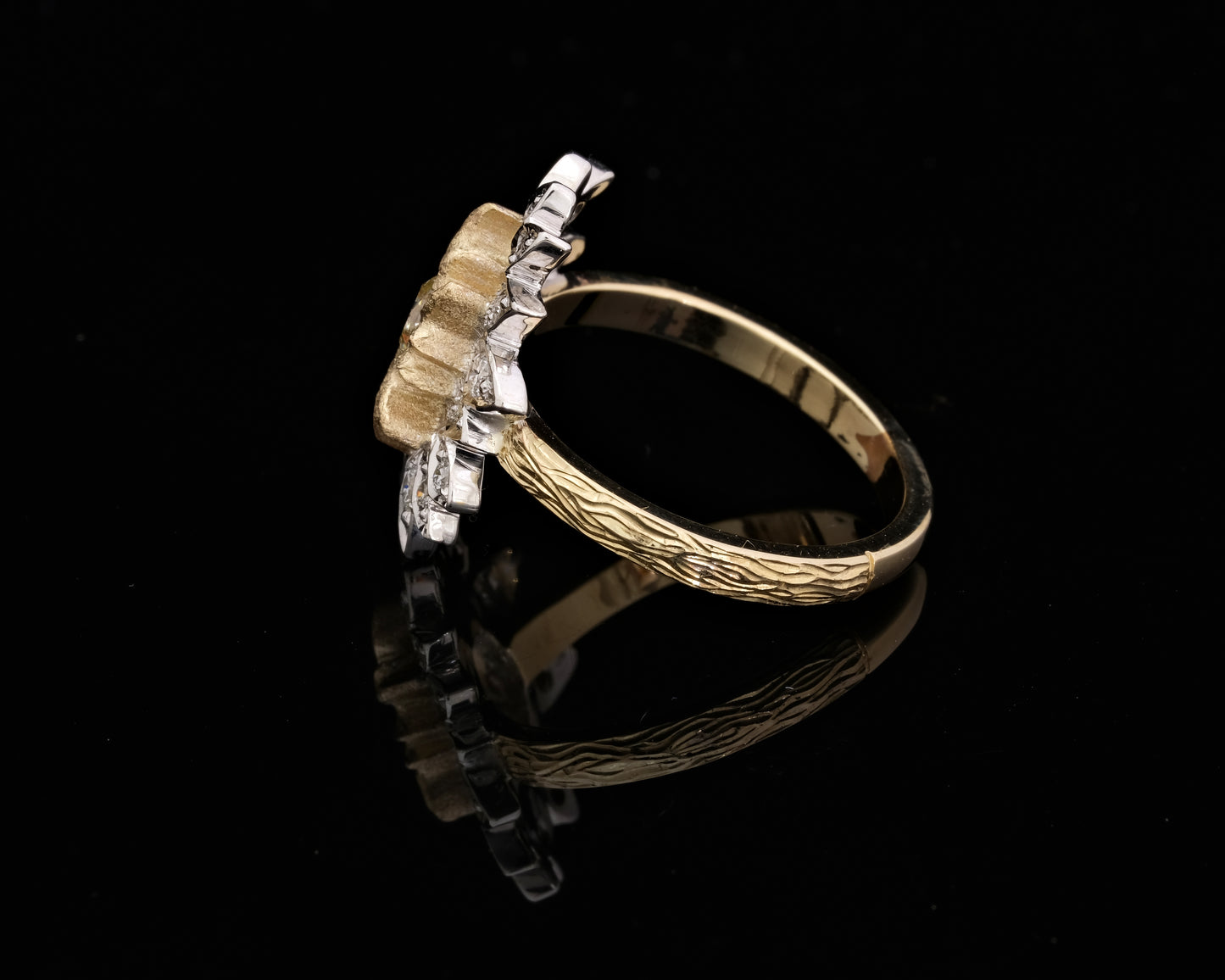 Gold and Diamond Sunshine Ring