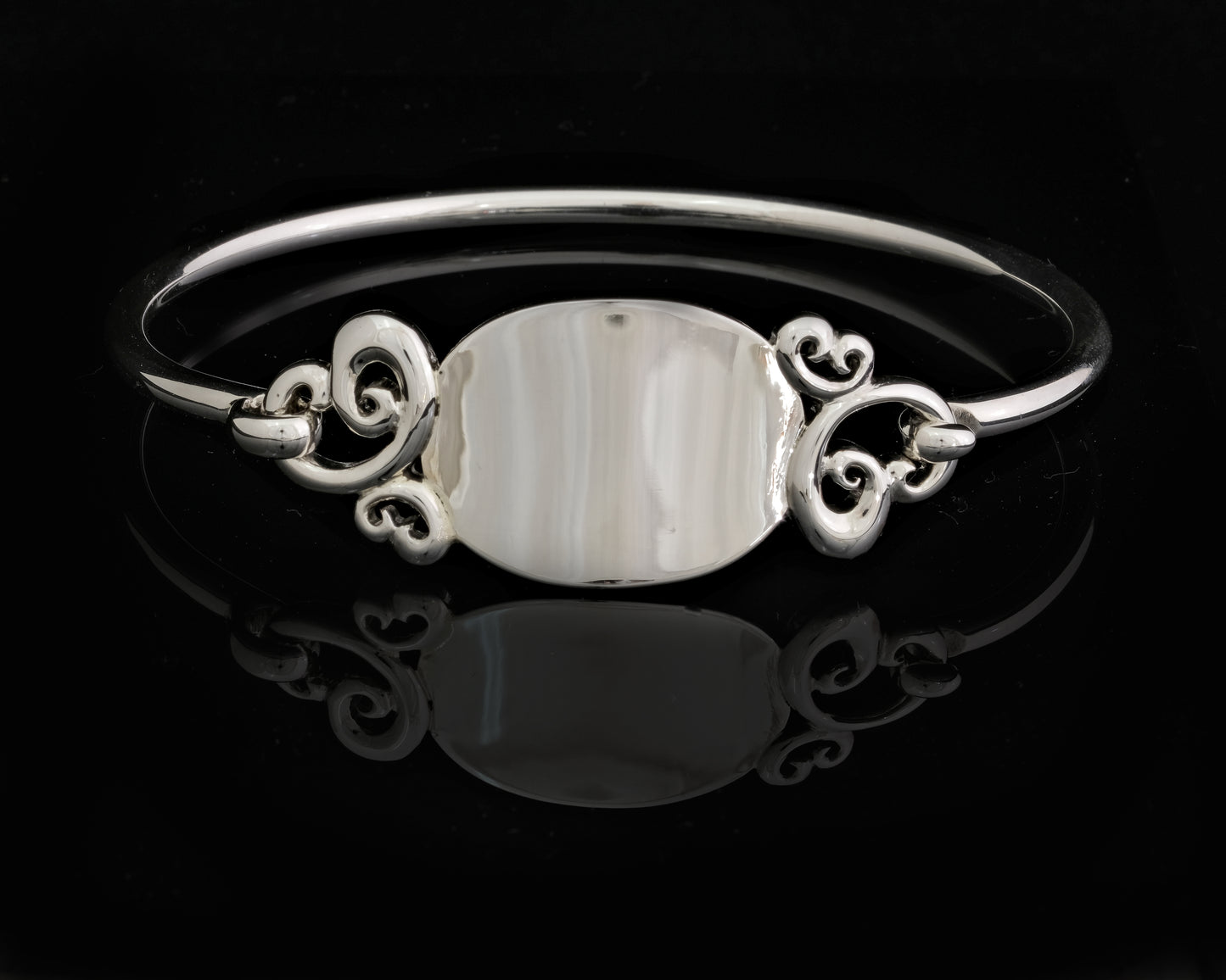 Designer Silver Medic Alert Bangle