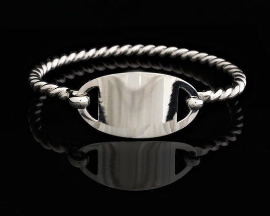 Silver Medic Alert Bangle