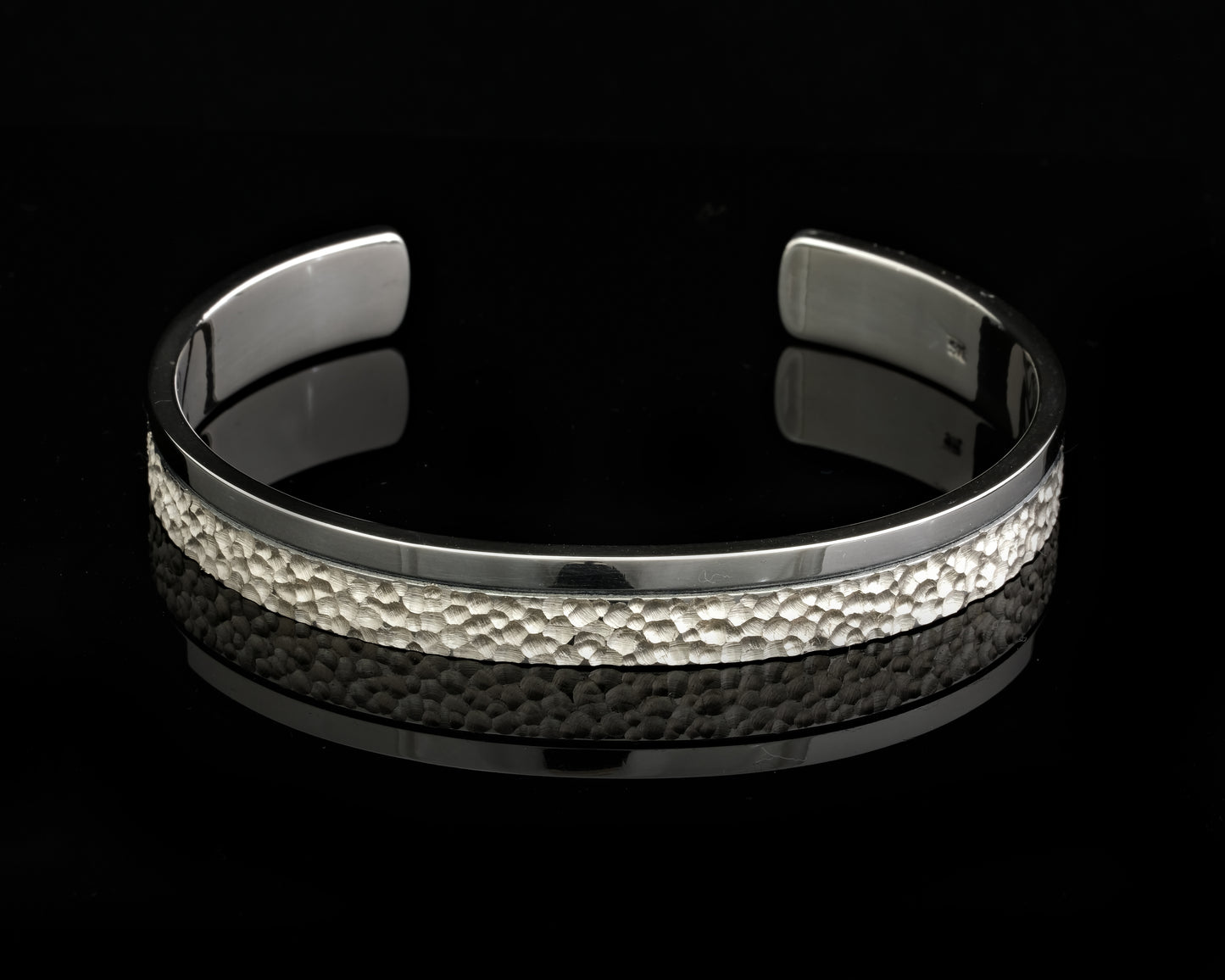Masculine Silver Cuff Bangle
