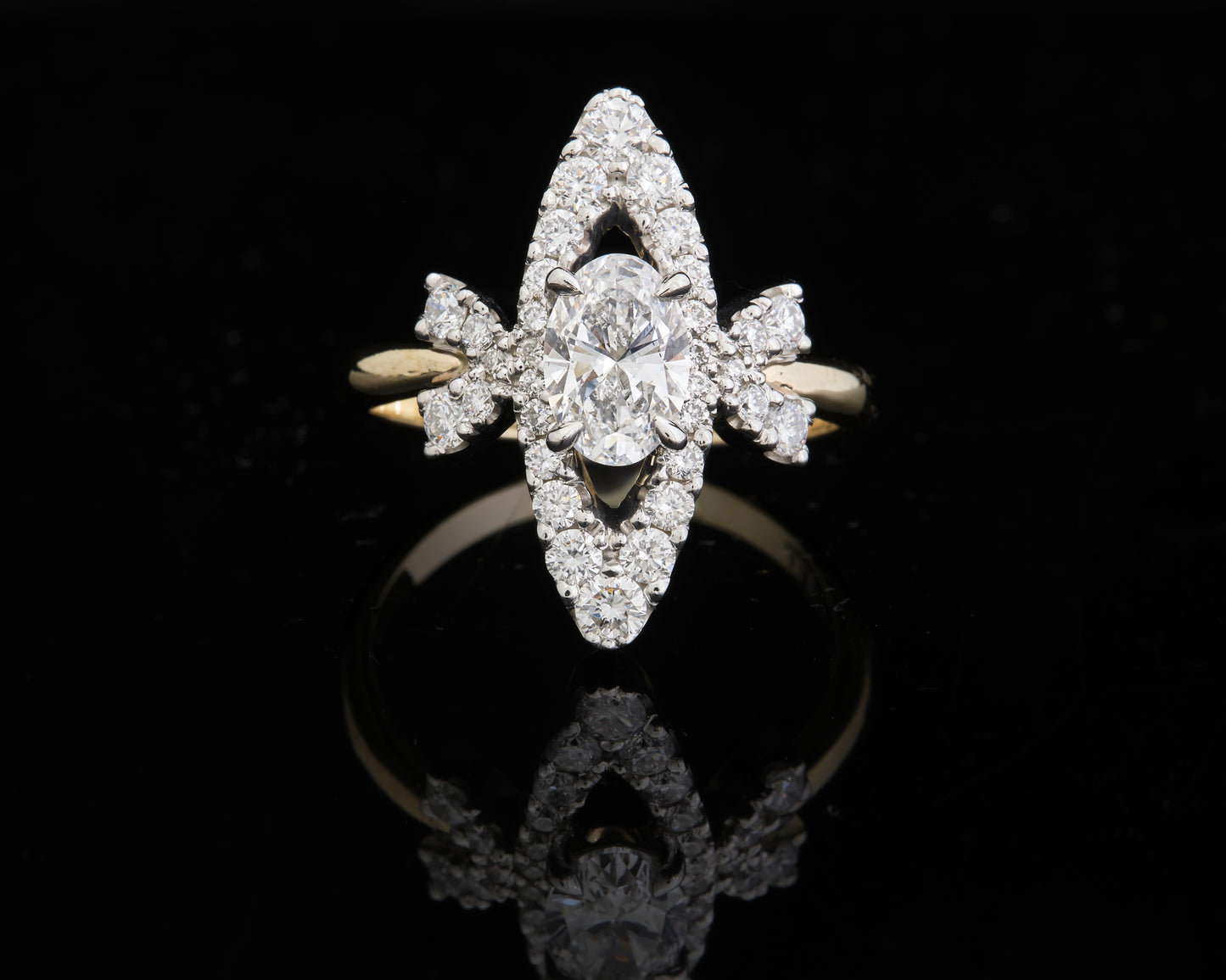 9ct Gold and Lab Grown Diamond Ring
