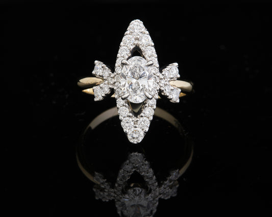 9ct Gold and Lab Grown Diamond Ring
