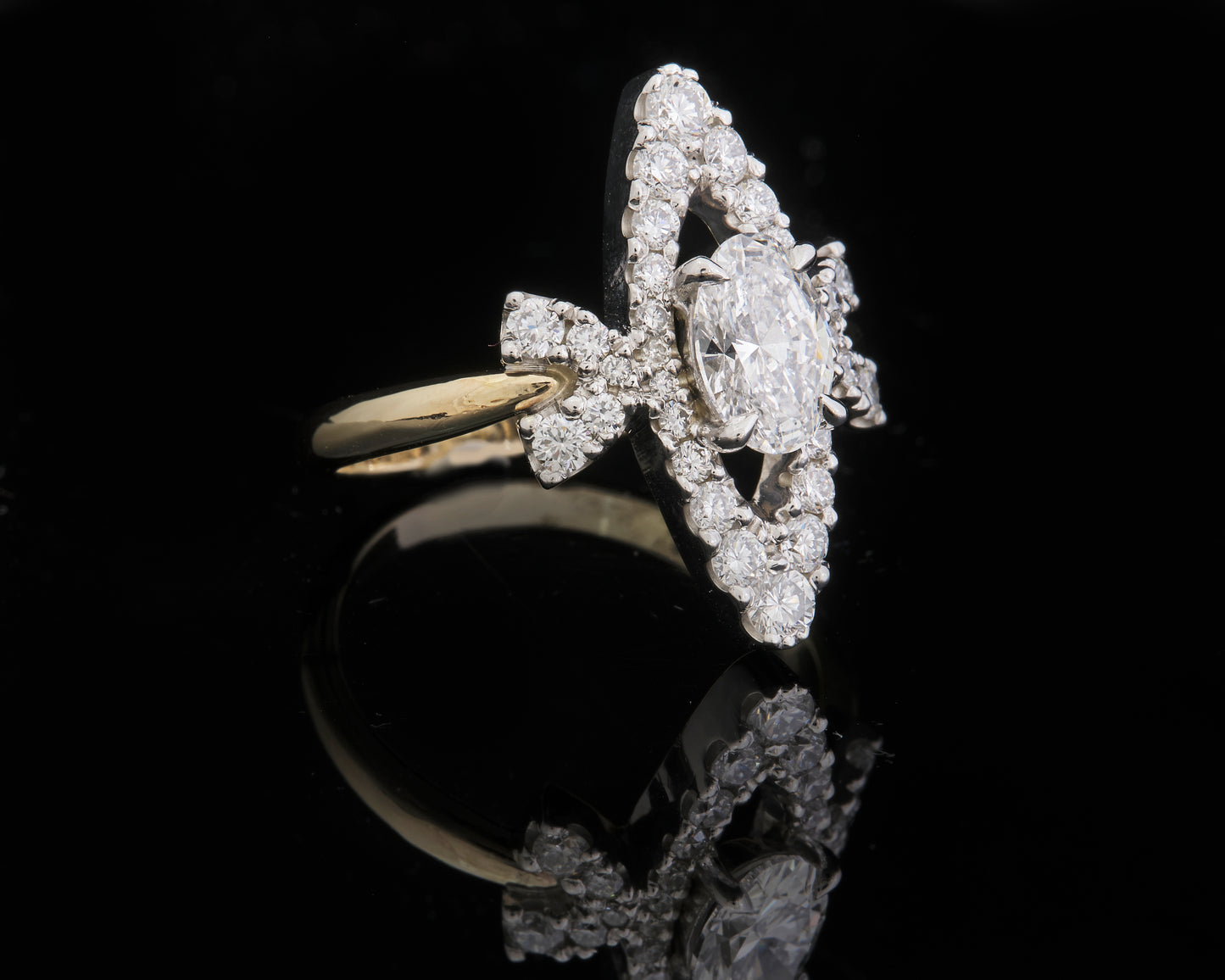 9ct Gold and Lab Grown Diamond Ring