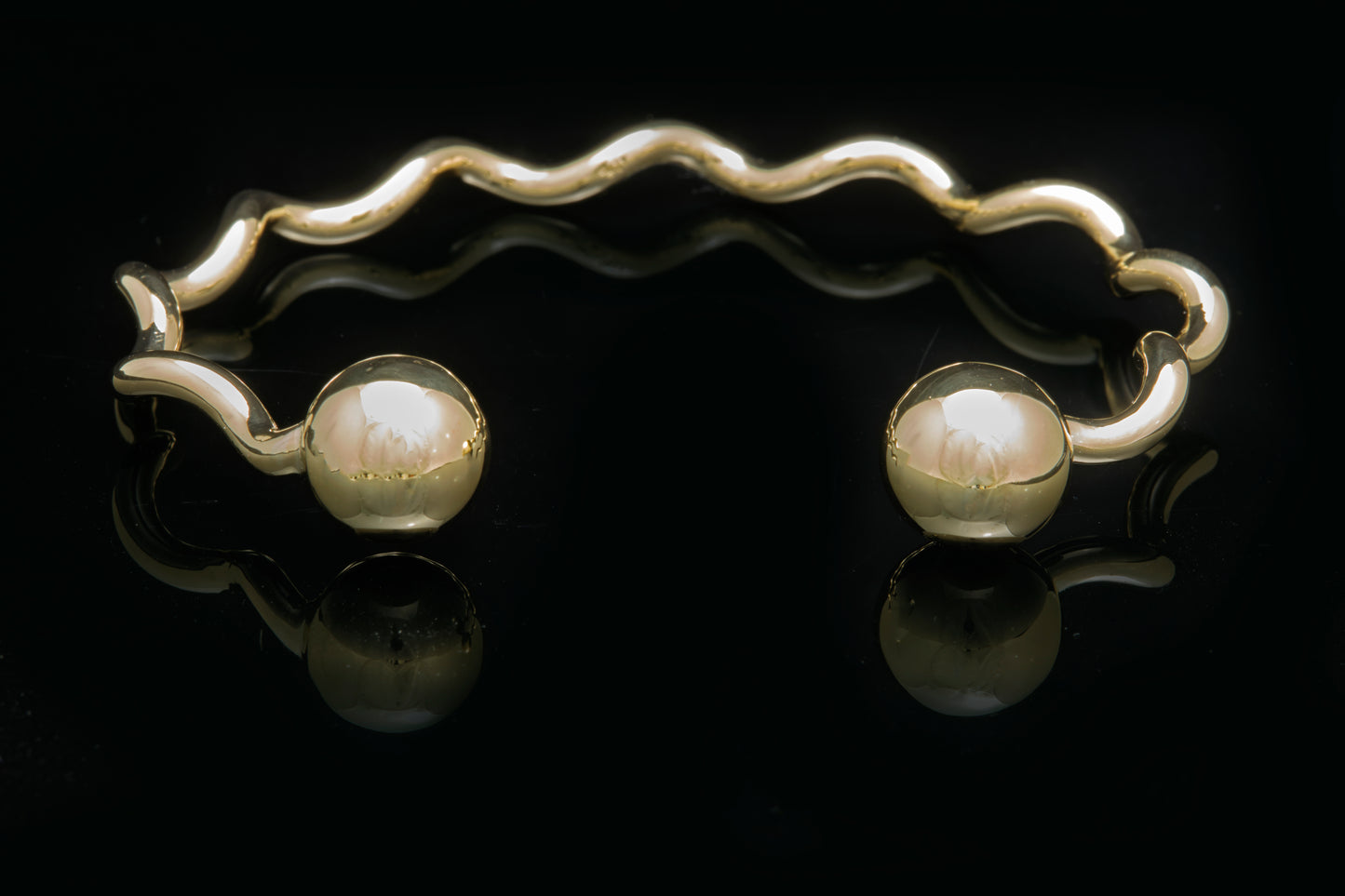 Gold Spiral Wrist Torque