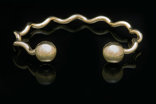 Gold Spiral Wrist Torque