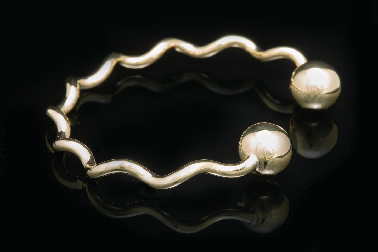 Gold Spiral Wrist Torque