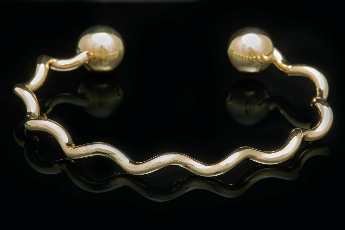 Gold Spiral Wrist Torque