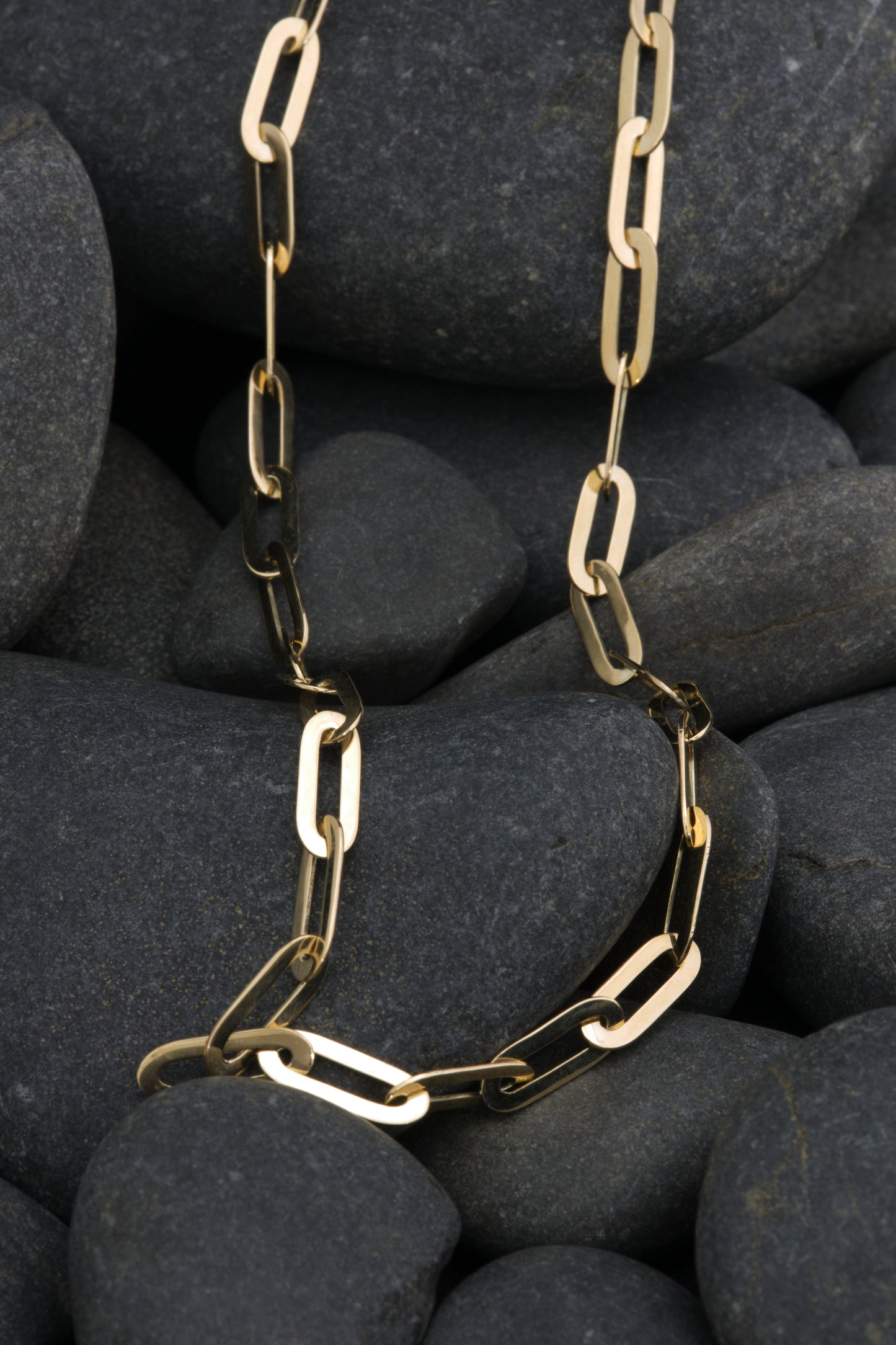 9ct Yellow Gold Paperclip Chain